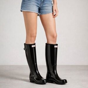 Hunter Original Adjustable Gloss Tall Rain Boots